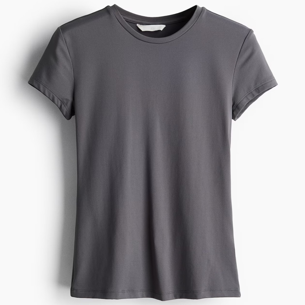 H&M Charcoal Two-Piece Microfiber Top and Skirt set - Picture 5 of 6